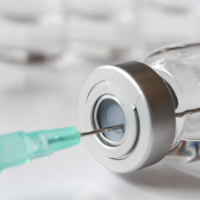 Syringe in vial