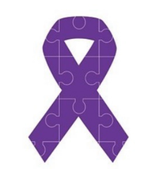 Autism advocate ribbon